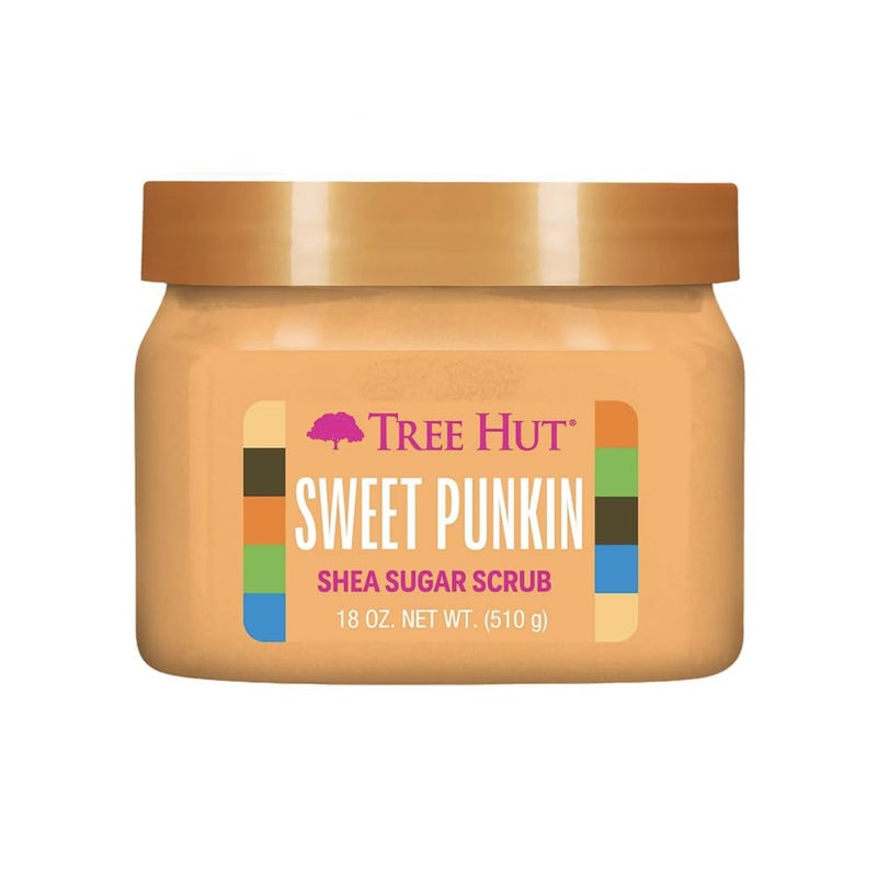 Treehut Shea Sugar Scrub Sweet Punkin | Exfoliating Body Scrub Removes Dead, Dry Skin for a Soft & Hydrated Feel | Nourishing Essential Body Care | 18 fl oz. - Image 1